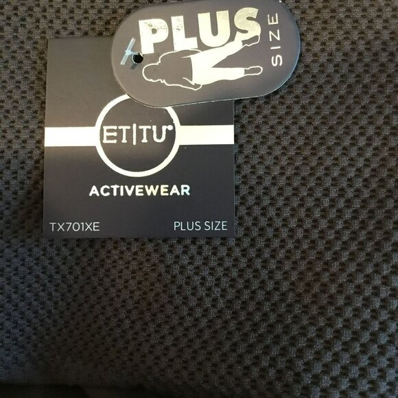 Et Tu NWT Leggings Plus Size Activewear Women's OS Plus Chocolate Brown Stretchy - Picture 4 of 8